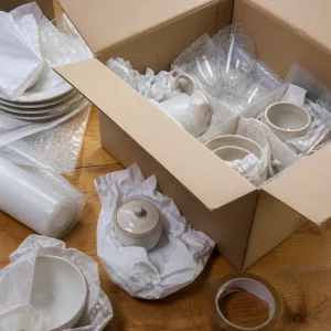 Balení Křehkých Věcí Ze Skla, Keramiky A Porcelánu